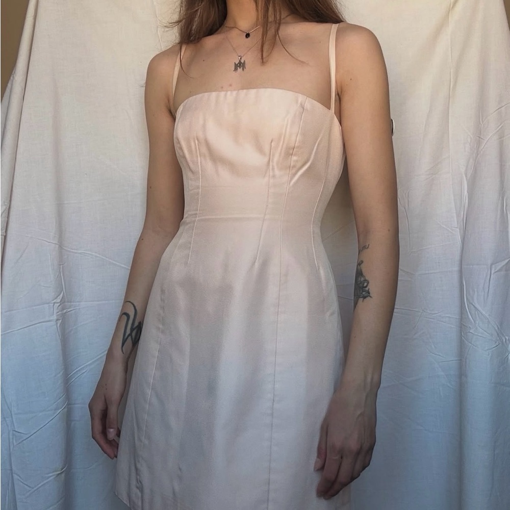 Vintage Prada SS1992 Silk and cotton mini dress off the runway